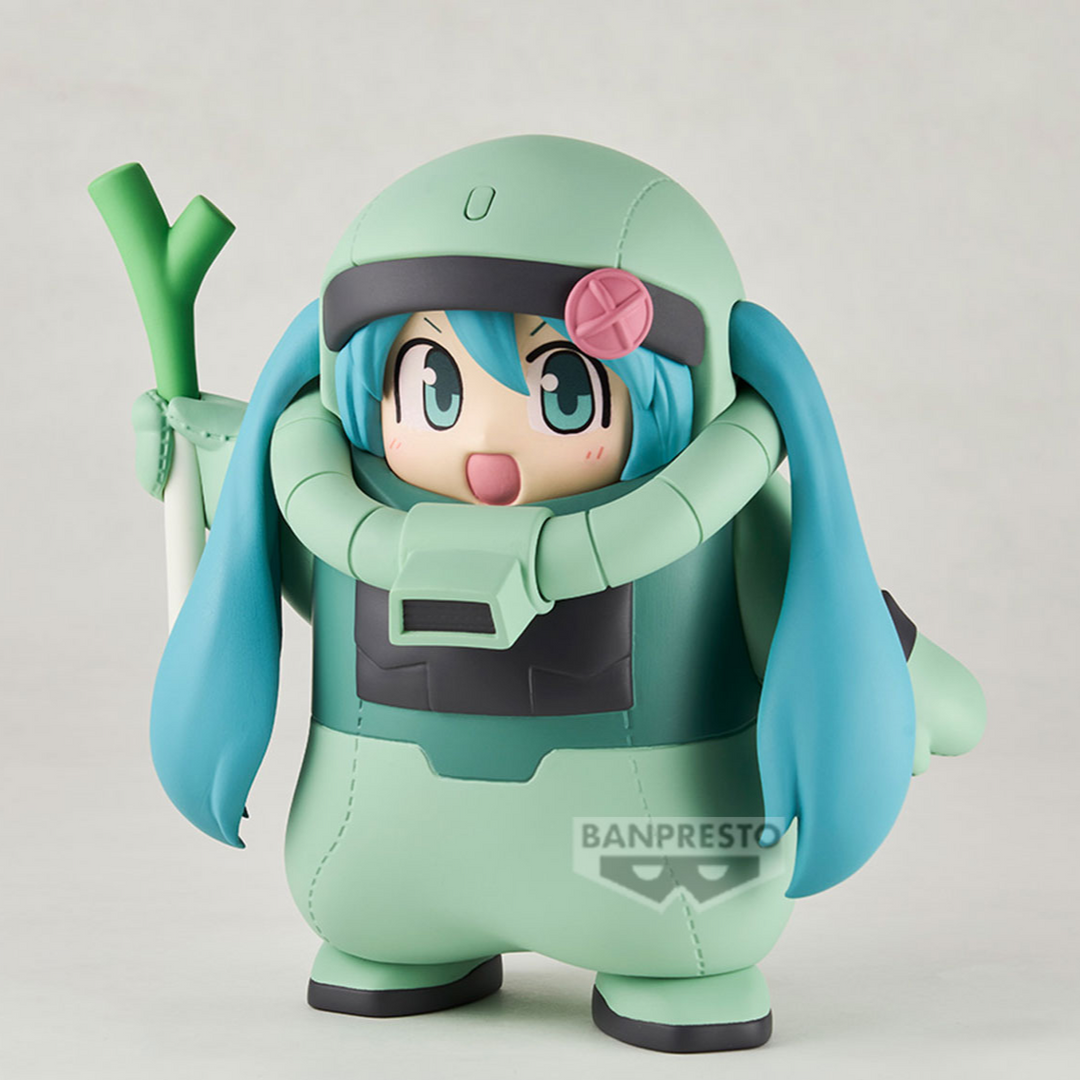 Gundam 45th Anniversary × Hatsune Miku – Zaku Plush Costume Figure [Miku Version]