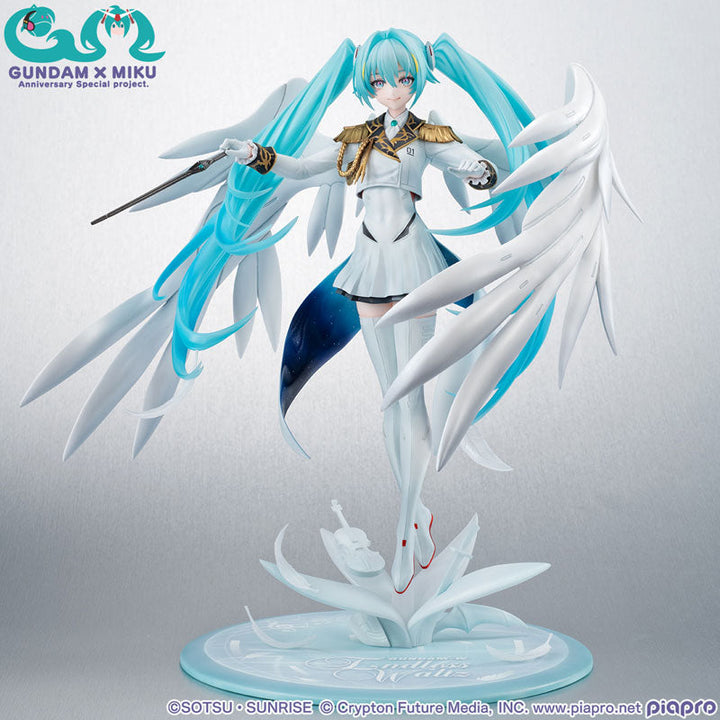 【Pré-encomenda】Personagens Piapro - Shin Kidou Senki Gundam Wing Endless Waltz - Hatsune Miku - Projeto especial de aniversário de Gundam x Miku - Lucrea - Wing Gundam Zero EW (MegaHouse)