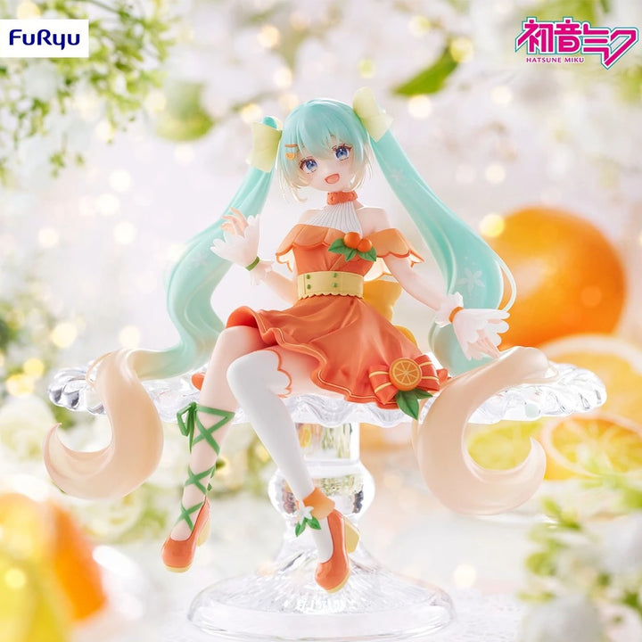 Piapro Characters - Hatsune Miku - Furyu Kuji - Furyu Kuji Hatsune Miku Citrus Miku (A Prize) - Noodle Stopper Figure (FuRyu)