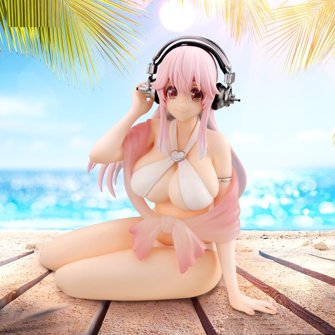 Super Sonico - Sonico - Noodle Stopper Figure - White Bikini ver. (FuRyu)