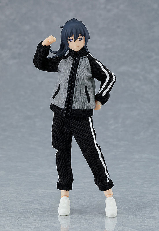 Original - Figma (#601) - figma Styles - Makoto - with Tracksuit + Tracksuit Skirt Outfit (Max Factory)