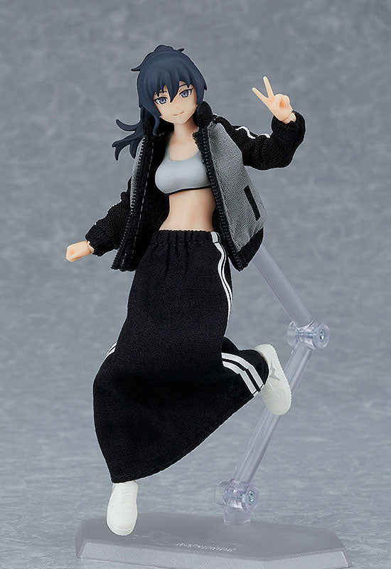 Original - Figma (#601) - figma Styles - Makoto - with Tracksuit + Tracksuit Skirt Outfit (Max Factory)