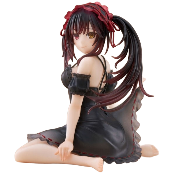 Date A Live V PVC Statue Desktop Cute Figure Kurumi Tokisaki Nightwear Ver. 13 cm