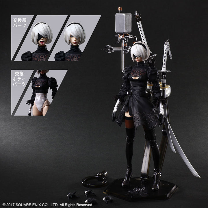 NieR - Pod 042 - YoRHa No. 2 Type B - Play Arts Kai - DX Edition (Square Enix)