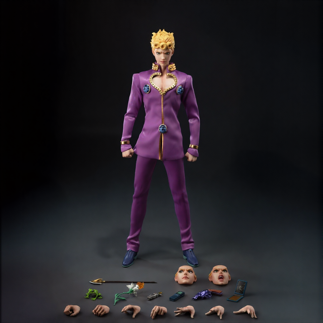 【Forhåndsbestilling】 JoJo's Bizarre Adventure: Golden Wind - Giorno Giovanna - FigZero (ThreeZero)