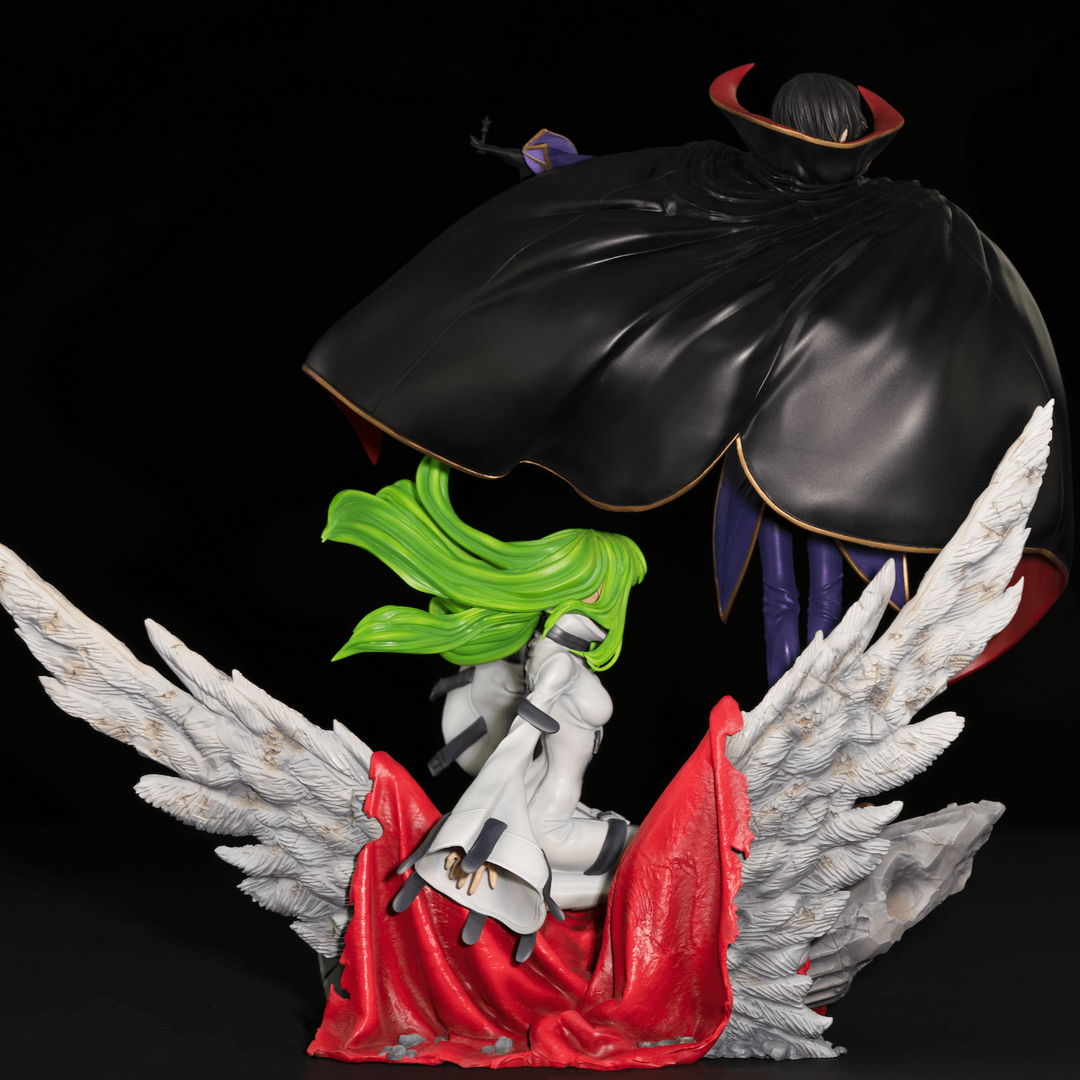 Code Geass - Hangyaku No Lelouch - C.C. - Lelouch Lamperouge (تمثال Kitsune)