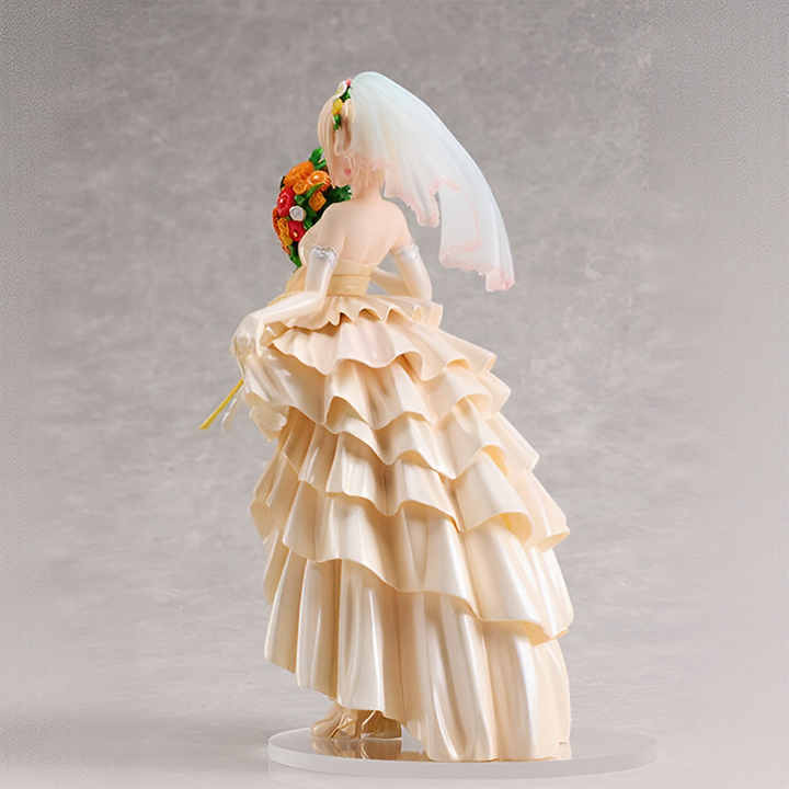 Lycoris Recoil - Nishikigi Chisato - Gaun Pengantin Ver. (Aniplex, tanah liat)