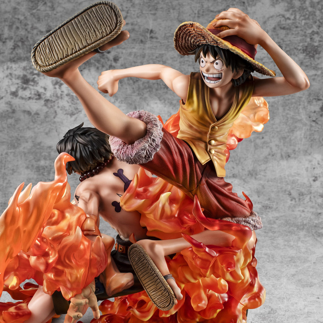 MegaHouse-OnePiece-MonkeyD.Luffy-PortgasD.Ace-PortraitOfPiratesMaximum-KyoudainoKizuna_20thLIMITEDVer