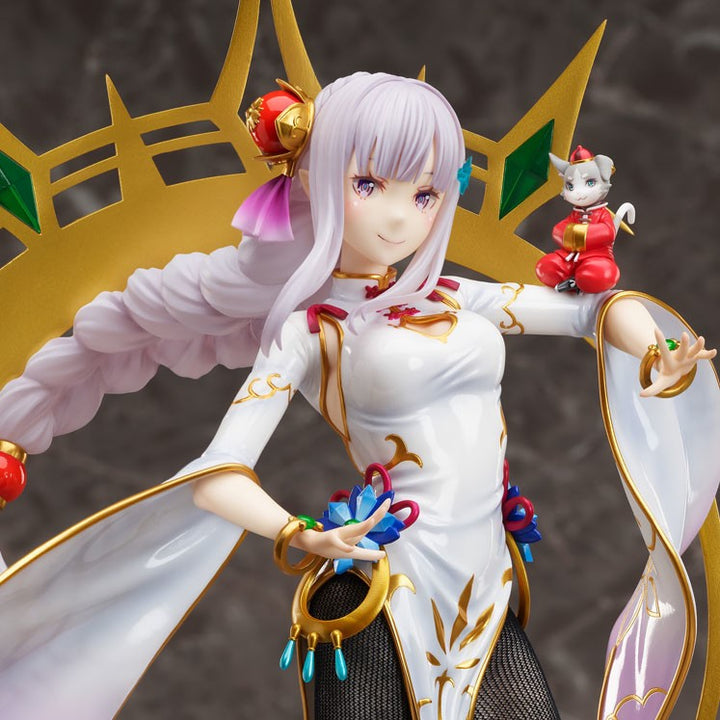 Re:ZERO -Starting Life in Another World - Emilia - Puck - F:Nex - China Dress Ver. (FuRyu)