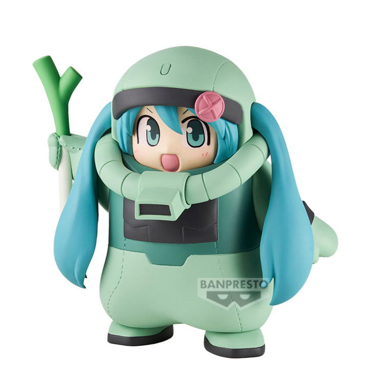 Gundam 45th Anniversary × Hatsune Miku – Zaku Plush Costume Figure [Miku Version]