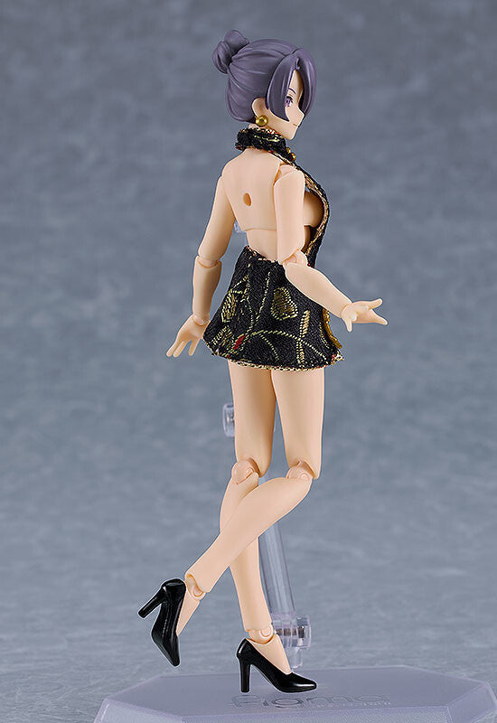 Original - Figma (#569c) - figma Styles - Mika - Mini Skirt Chinese Dress Outfit, Black (Max Factory)