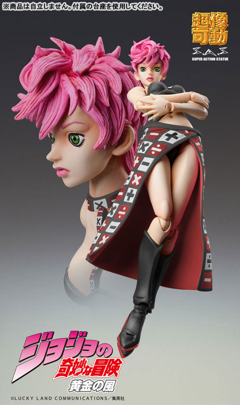 Jojo no Kimyou na Bouken - Ougon no Kaze - Trish Una - Super Action Statue - Ver. Black (Medicos Entertainment)