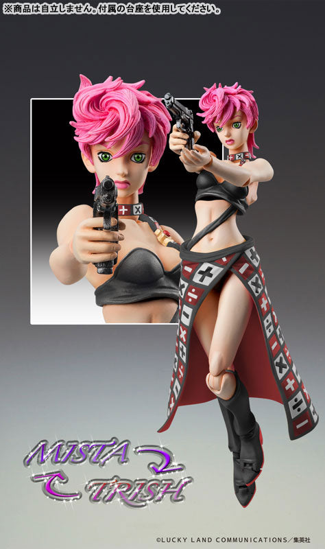 Jojo no Kimyou na Bouken - Ougon no Kaze - Trish Una - Super Action Statue - Ver. Black (Medicos Entertainment)