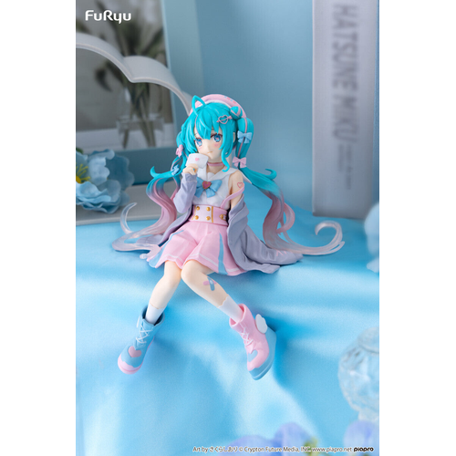 Piapro Characters - Hatsune Miku - Noodle Stopper Figure - Koisuru Sailor Fuku, Gray ver. (FuRyu)