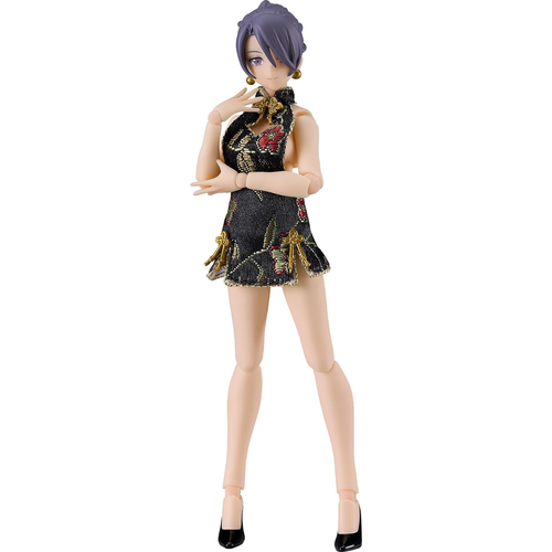 Original - Figma (#569c) - figma Styles - Mika - Mini Skirt Chinese Dress Outfit, Black (Max Factory)