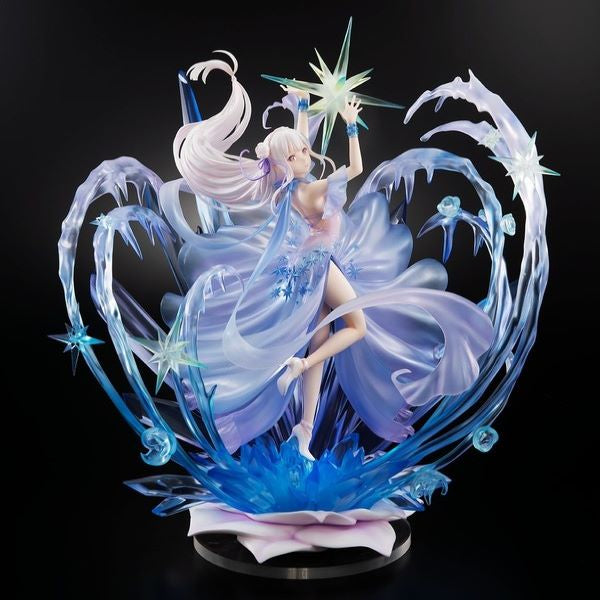  Re:Zero Emilia crystal dress figure